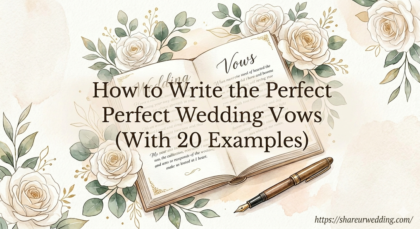 How to Write the Perfect Wedding Vows (With 20 Examples)