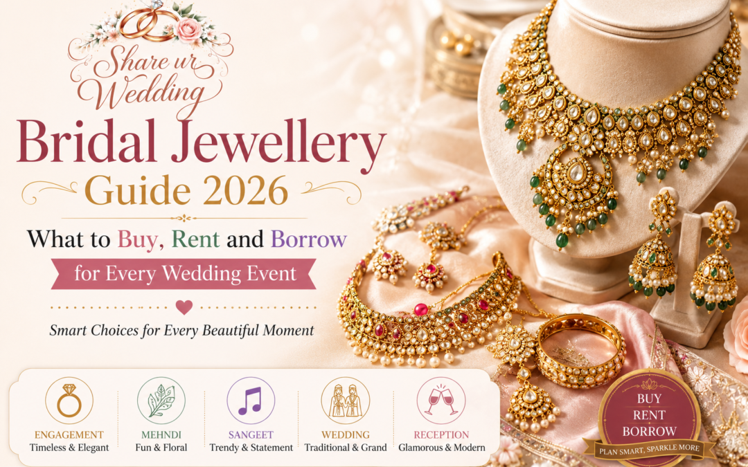Bridal Jewellery Guide 2026: What to Buy, Rent and Borrow for Every Wedding Event