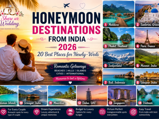 Honeymoon Destinations from India 2026: 20 Best Places for Newly-Weds Honeymoon Destinations from India 2026: 20 Best Places for Newly-Weds