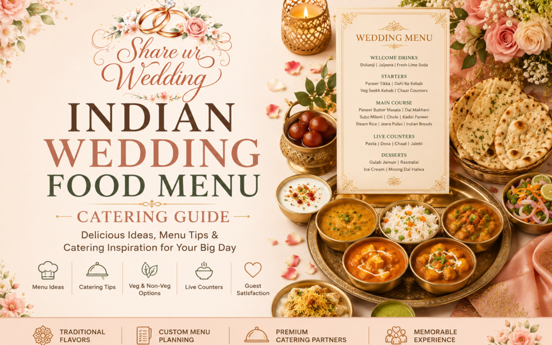 Indian Wedding Food Menu & Catering Guide 2026 | Share ur Wedding