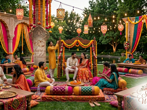 Mehndi Night Decoration Ideas: 35 Stunning Themes to Make Your Raat Memorable (2026) Mehndi Night Decoration Ideas: 35 Stunning Themes to Make Your Raat Memorable (2026)